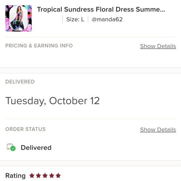 Tropical Sundress Floral Dress Summer Vacation NEW - Picture 10 of 10